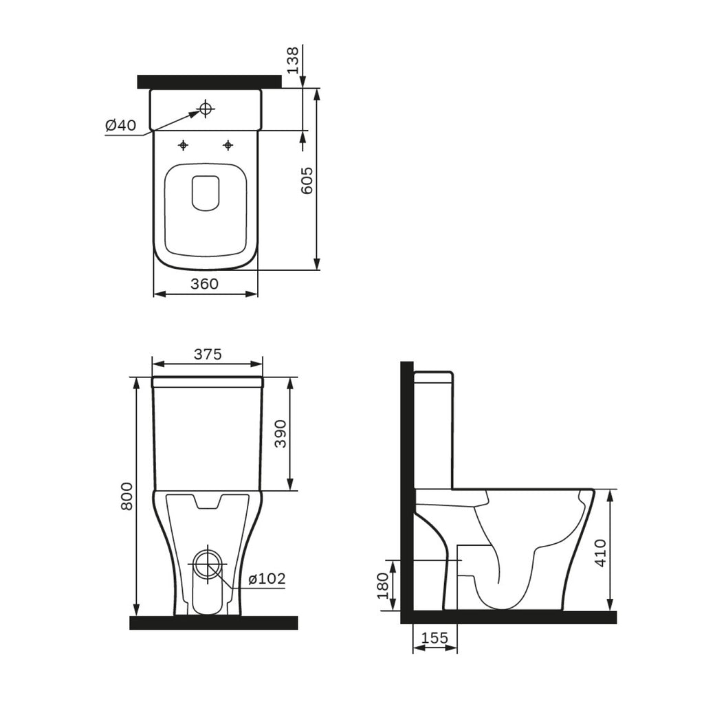 Podlahové WC AM.PM Gem CGA8601PSC bezokrajové, so sedadlom Microlift, biele
