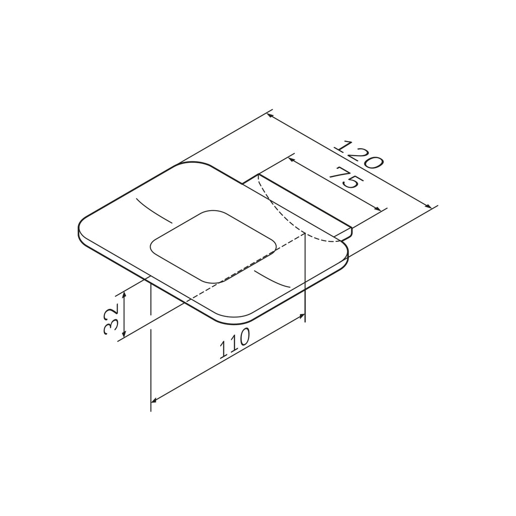 Seifenschale AM.PM Inspire 2.0 AIB34222 Wandmontiert, Glas, Schwarz