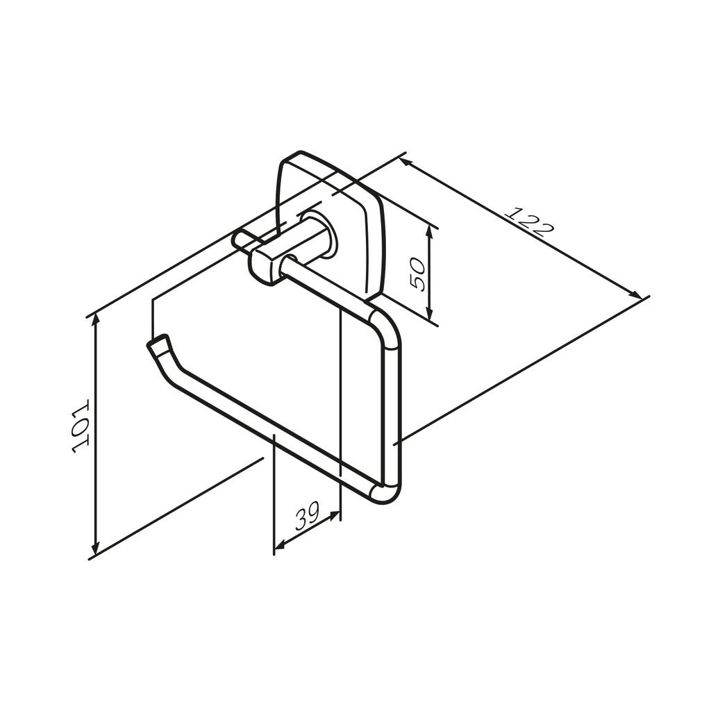 Toilettenpapierhalter AM.PM Gem AGA34100 Chrom