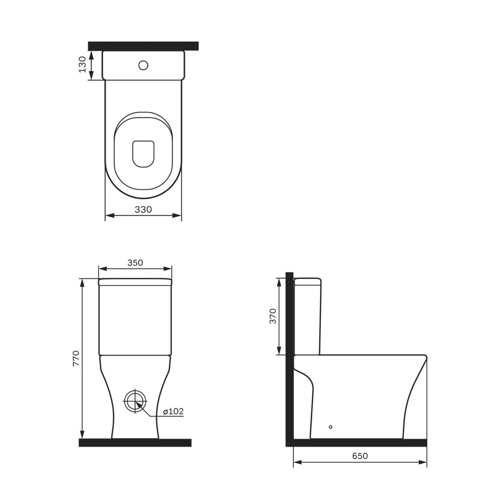 Podlahové WC AM.PM Flash CNA8600PSC bezokrajové, so sedadlom Microlift, biele