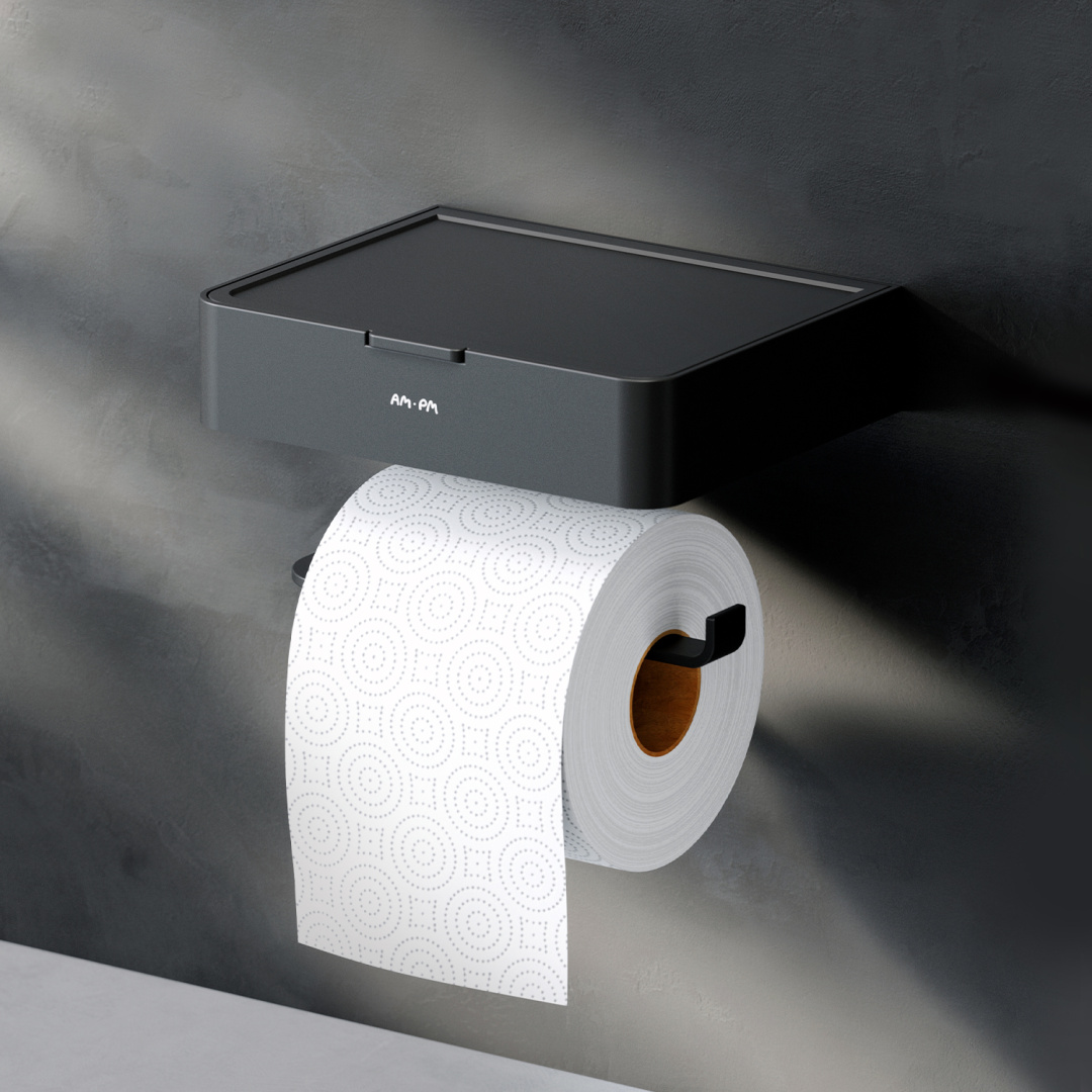 Držiak na Toaletný Papier AM.PM Inspire 2.0 AIA341522 s Boxom, Čierny