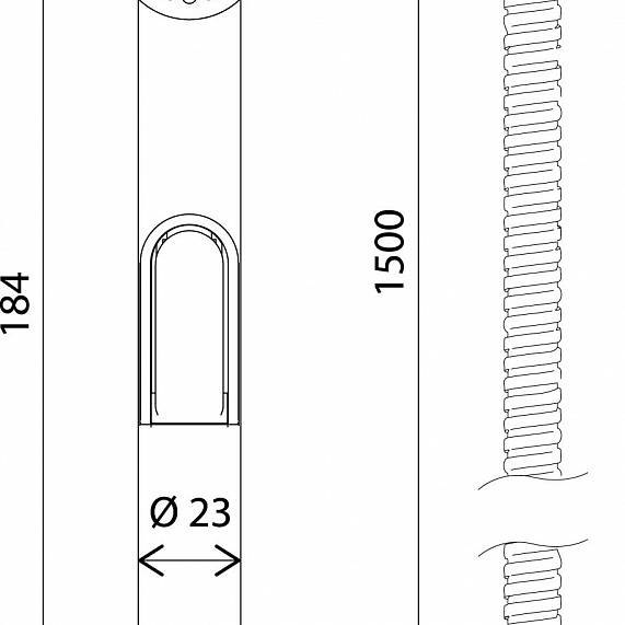 Гигиеническая лейка AM.PM F0202064 со шлангом и держателем