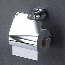 Держатель для туалетной бумаги AM.PM Sense L A74341400 с крышкой